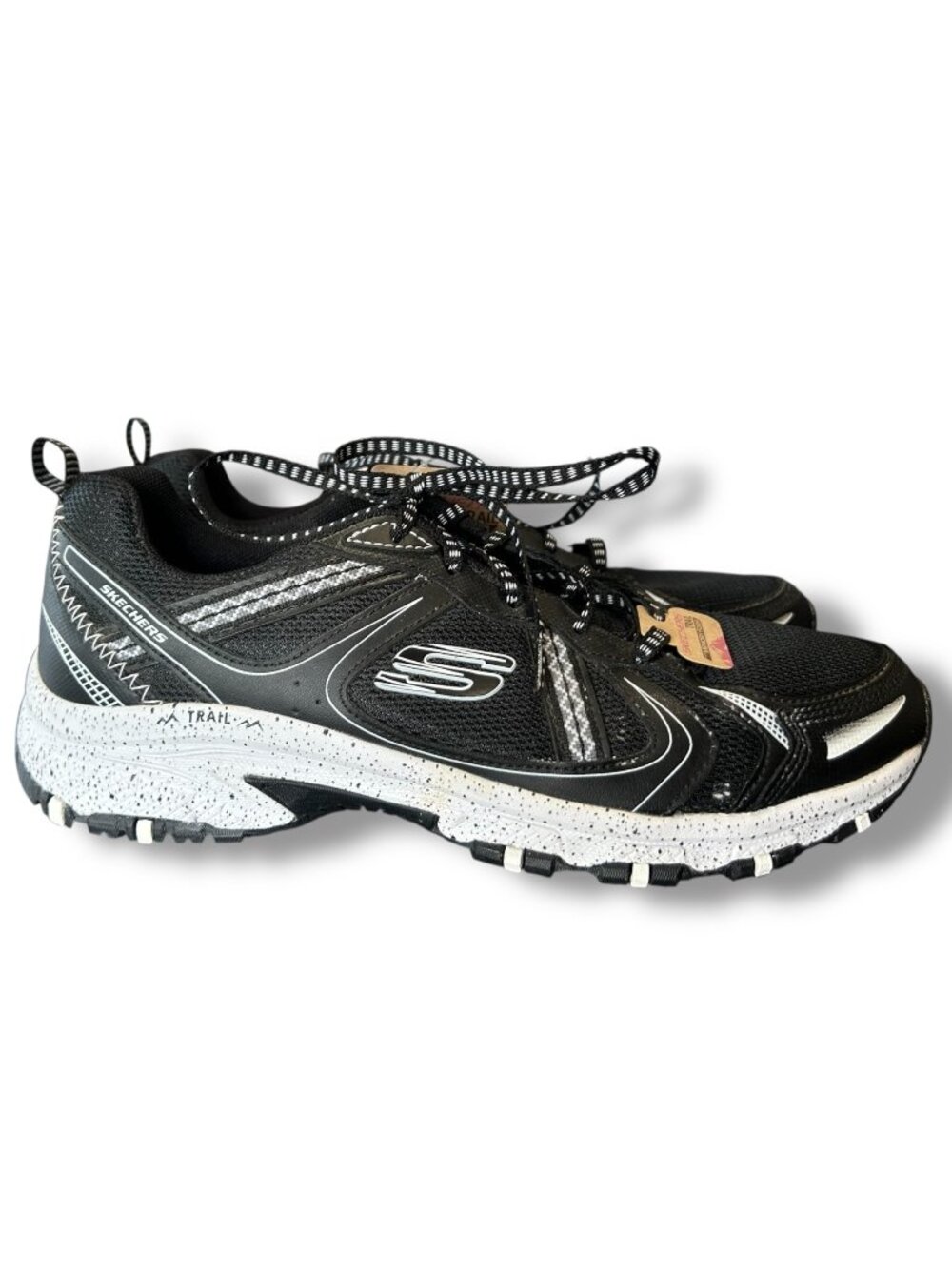 Skechers Hillcrest Trail Vast Adventure Sneaker Black White 149820 Hiking Womens